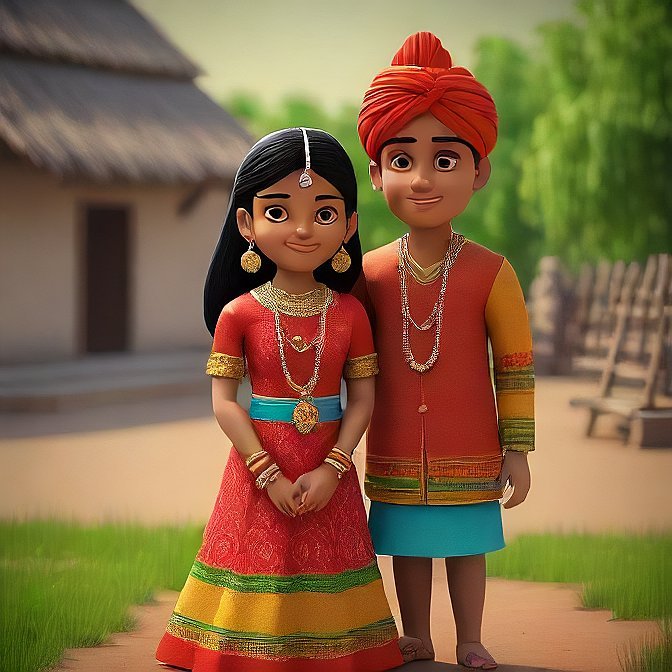 3D cartoon character art